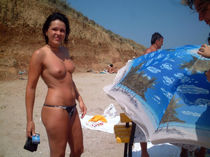 Beaches full of nude girls showing their nice curves to attract some attention.
