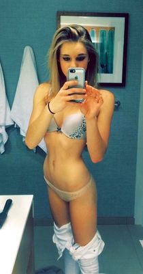 Young teens photographed themselves in front of a mirror, sexy selfie with beautiful girls
