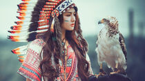Download 1920x1080 Wallpaper American Indian Girl, Full Hd,