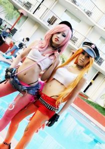 Superb lesbian japanese in a amazing wife cosplay pic.
