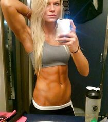 Fabulous blonde fit body in a incredible novice picture.