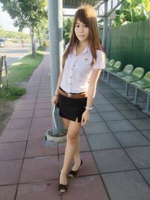 Thai university girls so sexy in their miniskirts My Asian G
