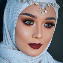 loking for nice arbian eyes makeup with hjab (2) Hijab Fashi