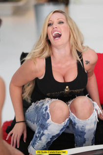 Jenna Bentley deep cleavage and side of boob Slide Show Powe