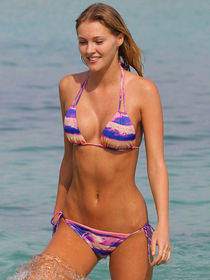 Deimante Guobyte in Bikini on Miami Beach - News People