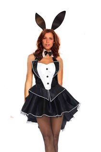 Woman Sexy Bunny Girl Rabbit Cosplay Lingerie Costume Halter
