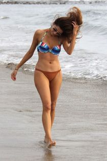 BLANCA BLANCO in Bikini on the Beach in Malibu 12 13 2017