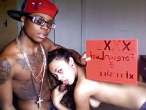 Real black couple, stolen from popular social networks posing nude front the mirror